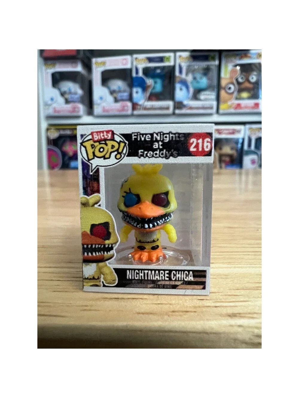 BITTY Nightmare Chica Five Nights Freddy's 1-Inch Funko Pop #216 5naf Horror 5